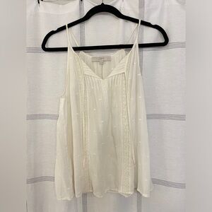 LOFT bohemian tank Ivory Embroidered Camisole